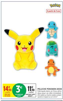 PELUCHE POKEMON 20CM
