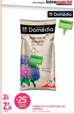 TERRE DITE DE BRUYÈRE 20L DOMÉDIA