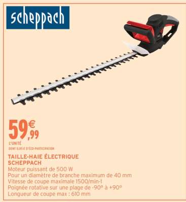 TAILLE-HAIE ÉLECTRIQUE SCHEPPACH