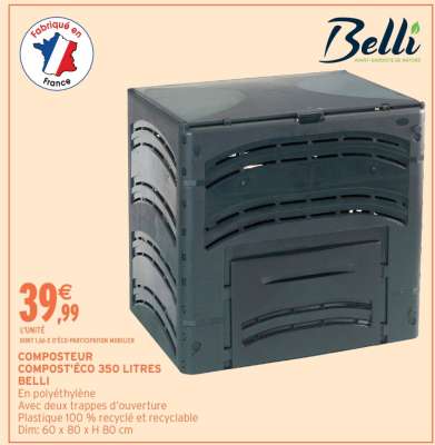 COMPOSTEUR COMPOST'ÉCO 350 LITRES BELLI