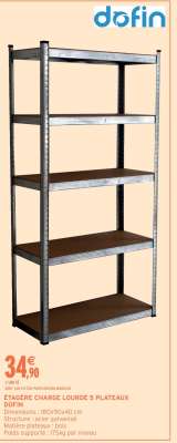 Étagère Charge Lourde 5 Plateaux DOFIN