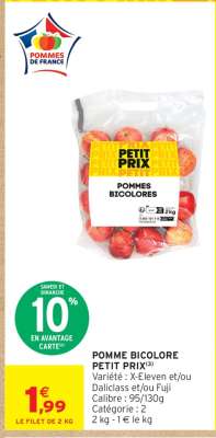 POMME BICOLORE PETIT PRIX