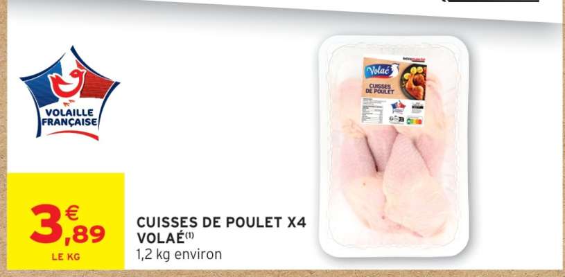 Cuisses de Poulet x4 Volaille Française