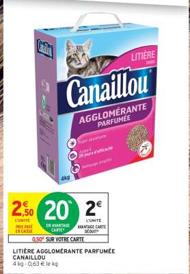 LITIÈRE AGGLOMÉRANTE PARFUMÉE CANAILLOU