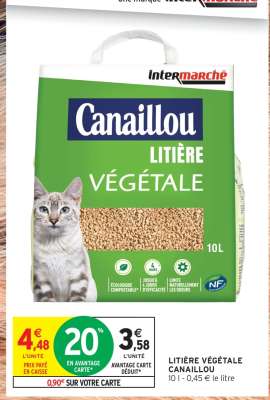 LITIÈRE VÉGÉTALE CANAILLOU