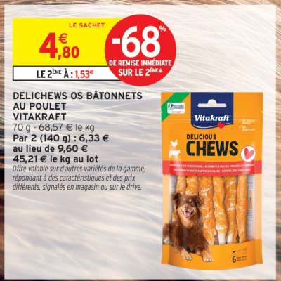 Delicious Chews au Poulet Vitakraft