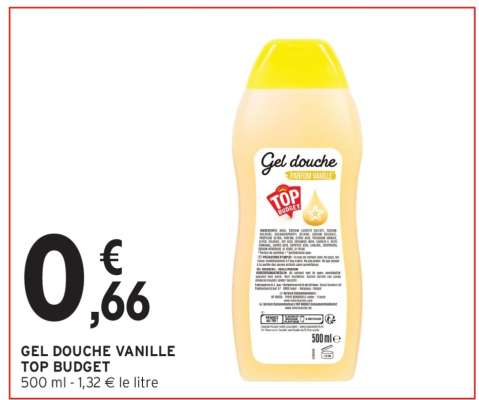 GEL DOUCHE VANILLE TOP BUDGET