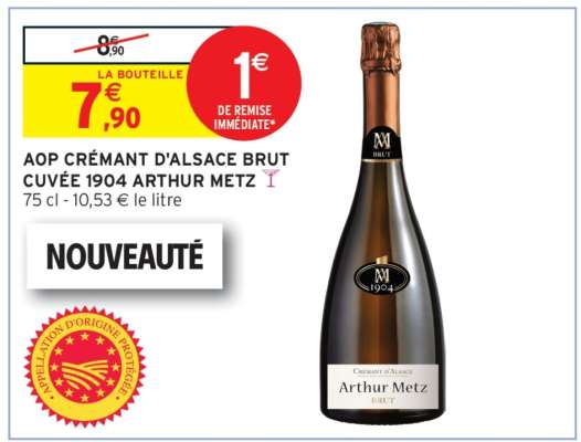 AOP Crémant d'Alsace Brut Cuvée 1904 'Arthur Metz'