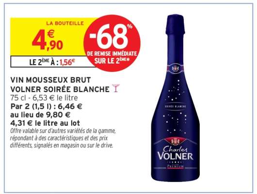 VIN MOUSSEUX BRUT VOLNER SOIRÉE BLANCHE