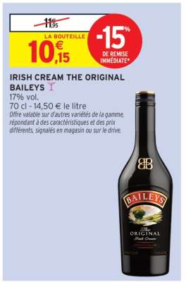 Irish Cream The Original Baileys