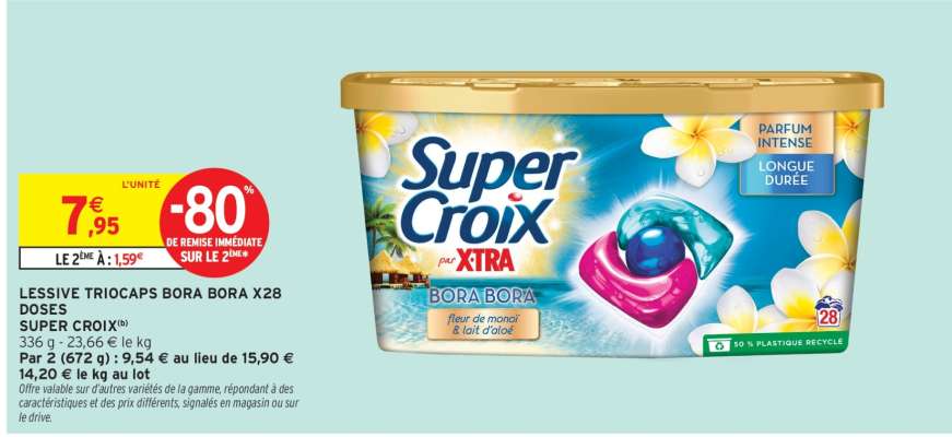 LESSIVE TRIOCAPS BORA BORA X28 DOSES