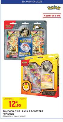 POKÉMON Q126 : PACK 2 BOOSTERS POKÉMON
