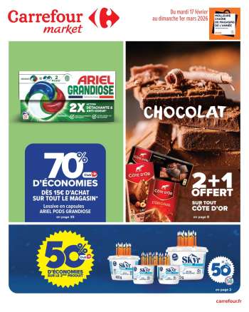 Catalogue Carrefour Market - 17/02/2026 - 01/03/2026.
