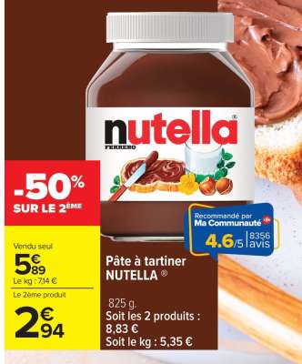 Pâte À Tartiner Nutella