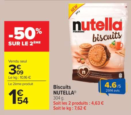 Biscuits Nutella