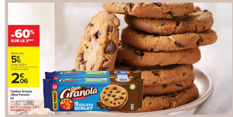Cookies Granola "Maxi Format" LU