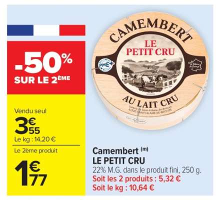 CAMEMBERT LE PETIT CRU