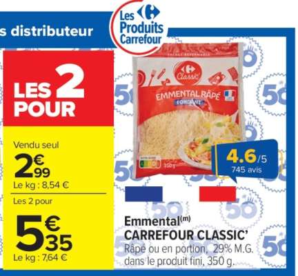 Emmental CARREFOUR CLASSIC'