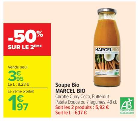 Soupe Bio MARCEL BIO