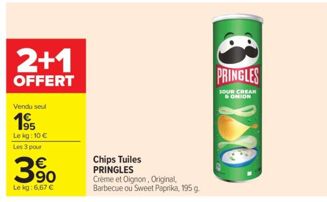 Chips Tuiles PRINGLES