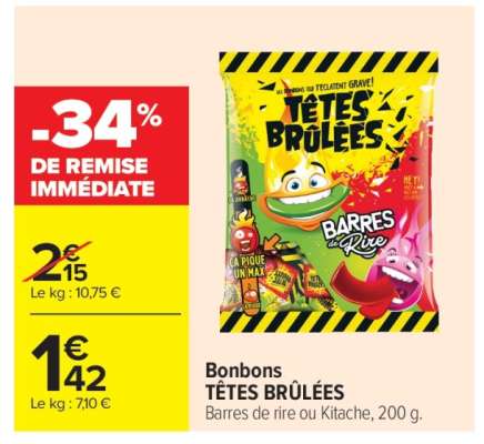 BONBONS "TÊTES BRÛLÉES"
