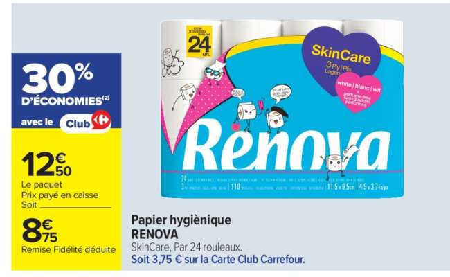 Papier hygiénique RENOVA