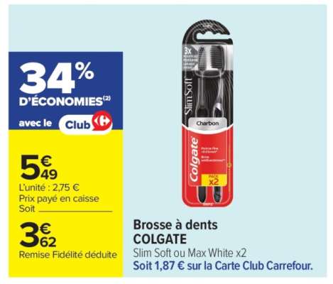 Brosse à dents Colgate