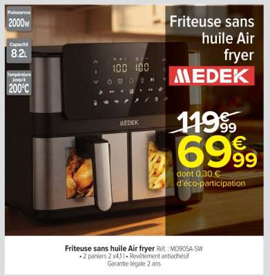 Friteuse sans huile Air fryer