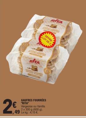 GAUFRES FOURRÉES “RITA”