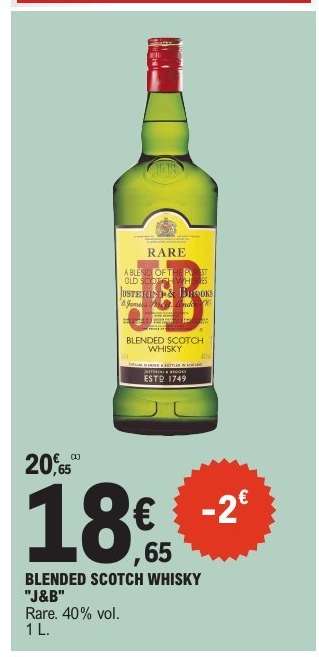 BLENDED SCOTCH WHISKY J&B
