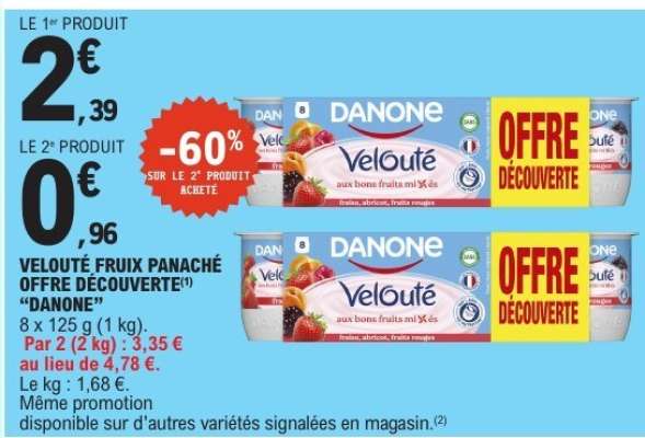Velouté Fruix Panaché Offre Découverte Danone