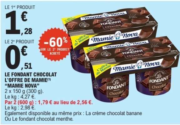 LE FONDANT CHOCOLAT L'OFFRE DE MAMIE