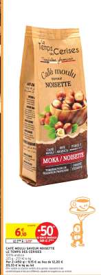 CAFE MOULU SAVEUR NOISETTE LE TEMPS DES CERISES