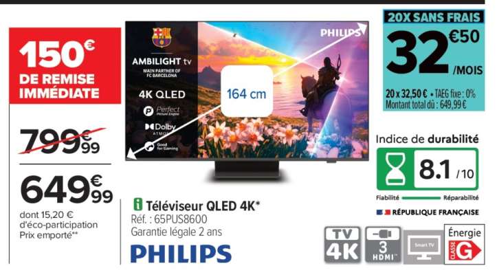 Téléviseur QLED 4K