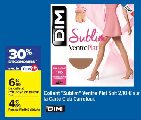 Collant 'Sublim' Ventre Plat