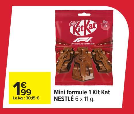 Mini formule 1 Kit Kat