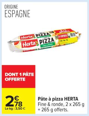 Pâte À Pizza Herta