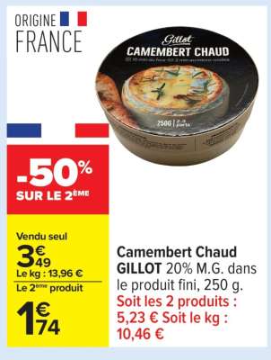 Camembert chaud GILLOT