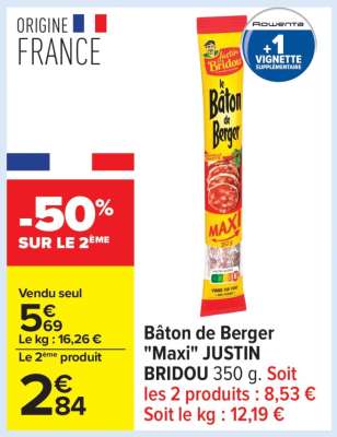 Bâton de Berger "Maxi" JUSTIN BRIDOU
