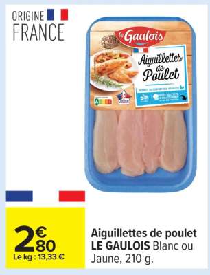Aiguillettes De Poulet Le Gaulois