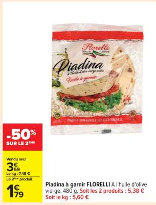 Piadina à garnir FLORELLI