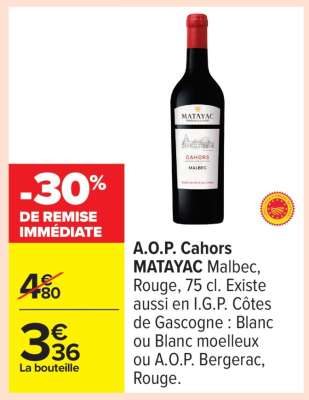 A.O.P. Cahors MATAYAC