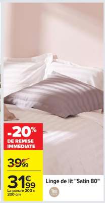 Linge de lit "Satin 80"
