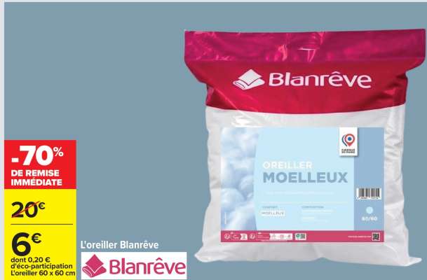 L'oreiller Blanrêve