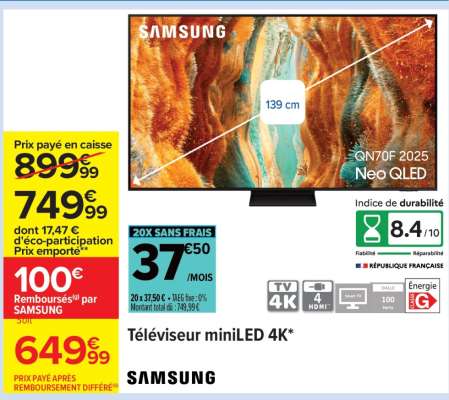 Téléviseur MINILED 4K