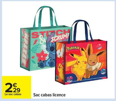 Sac cabas licence