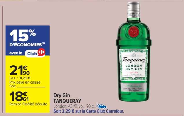 Dry Gin TANQUERAY