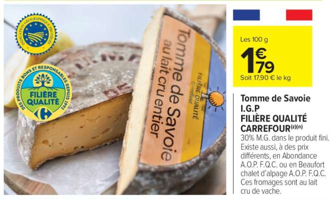 Tomme de Savoie I.G.P.