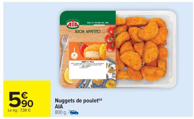 Nuggets de poulet