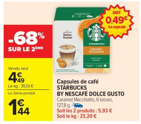 Capsules de café STARBUCKS BY NESCAFÉ DOLCE GUSTO